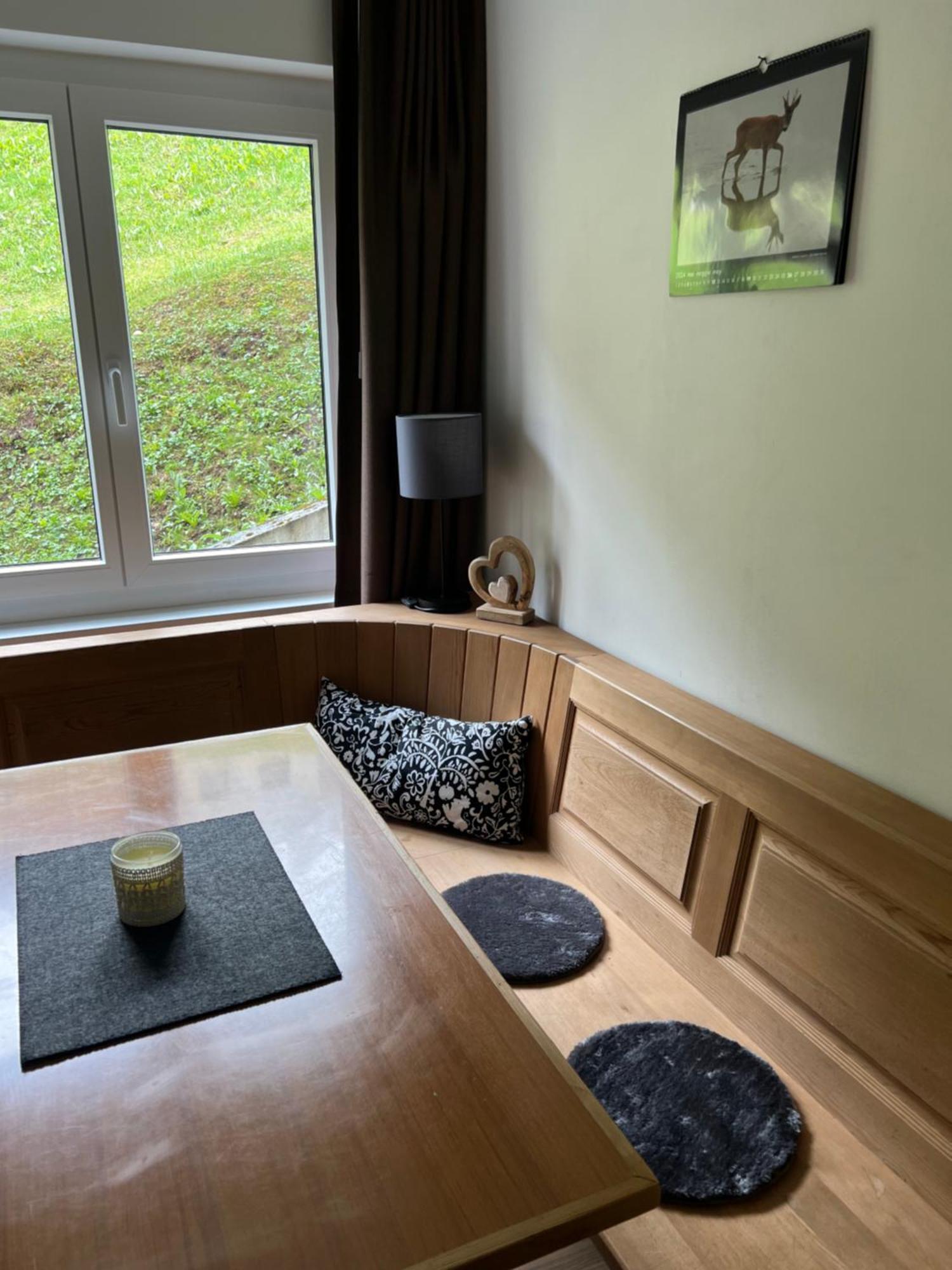 Ferienwohnung Pontresina - Chesa Andrea - Gartensitzplatz Exteriör bild